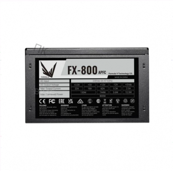 Блок (арт-9927) питания Formula Atx 800w Fx-800 (24+4+4pin) Apfc 120mm Fan 4xsata Rtl Донецк