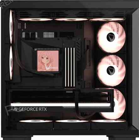 Корпус [арт-4427] Formula Crystal Z7 черный без бп Atx 11x120mm 4x140mm Макеевка