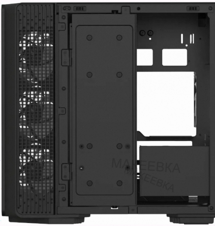 Корпус [арт-4427] Formula Crystal Z7 черный без бп Atx 11x120mm 4x140mm Макеевка
