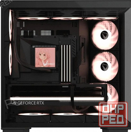 Корпус [арт-4427] Formula Crystal Z7 черный без бп Atx 11x120mm 4x140mm Макеевка - изображение 1