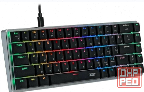 Игровая [арт-3466] клавиатура Acer Okw302 механическая Led (Zl. Kbdcc.01c) Донецк - изображение 2