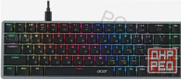 Игровая [арт-3466] клавиатура Acer Okw302 механическая Led (Zl. Kbdcc.01c) Донецк - изображение 1