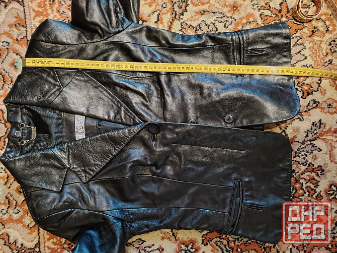 Куртка - жакет кожаная женская Макеевка - изображение 3