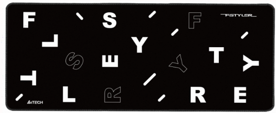 Коврик (арт:арт-1772) для мыши A4tech Fstyler Fp75 черный/белый 750x300x2мм Донецк