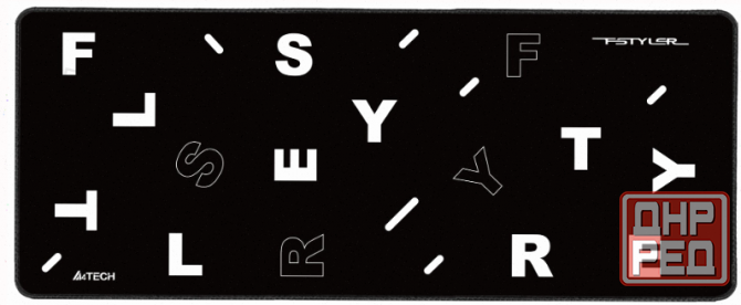 Коврик (арт:арт-1772) для мыши A4tech Fstyler Fp75 черный/белый 750x300x2мм Донецк - изображение 1