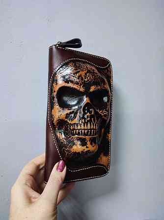 Клатч-кошелек из натуральной кожи ручной работы Донецк