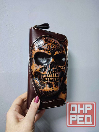 Клатч-кошелек из натуральной кожи ручной работы Донецк - изображение 5