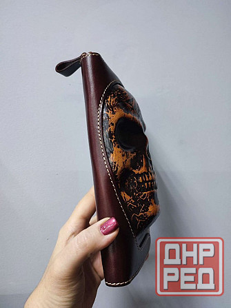 Клатч-кошелек из натуральной кожи ручной работы Донецк - изображение 2