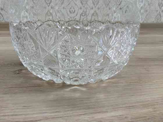 Хрустальные салатники круглые. Набор из 3 единиц Донецк