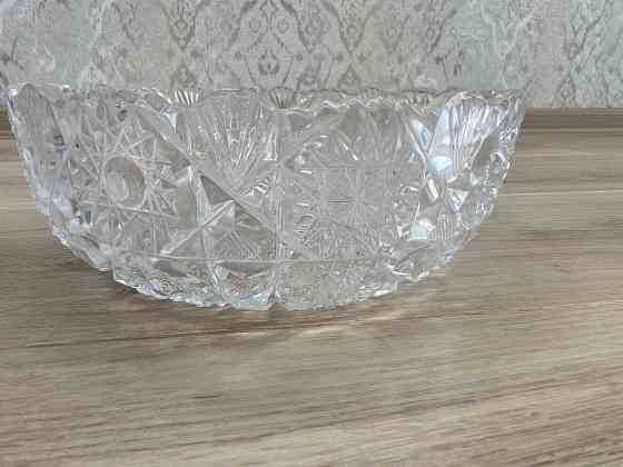 Хрустальные салатники круглые. Набор из 3 единиц Донецк