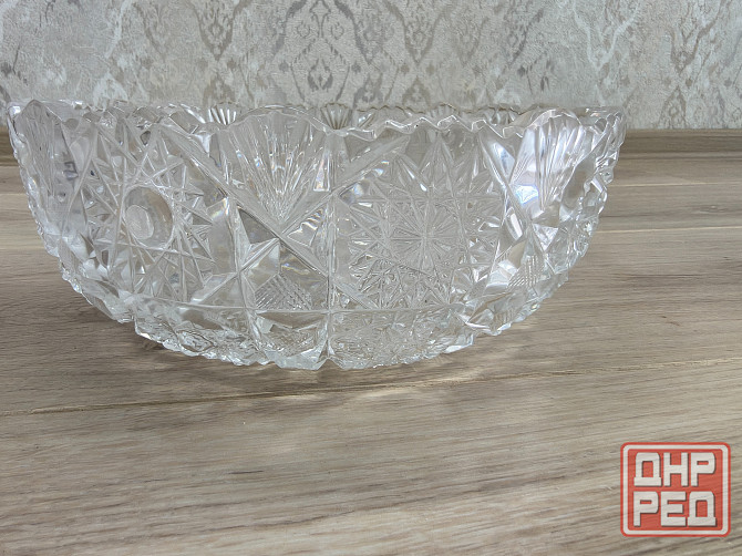 Хрустальные салатники круглые. Набор из 3 единиц Донецк - изображение 1