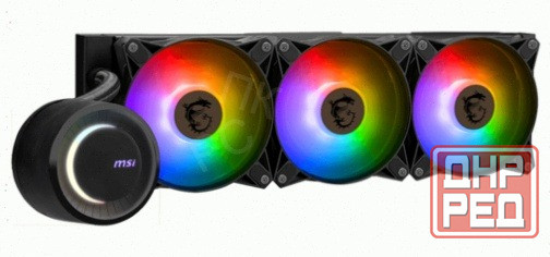 Система (арт:арт-4850) водяная охлаждения Msi Mag Coreliquid E360 черная Донецк - изображение 1