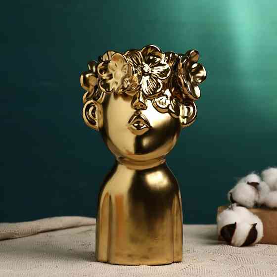 Оригинальная керамическая ваза-кашпо-фигура (ручная работа) - 23х10х12 см Донецк