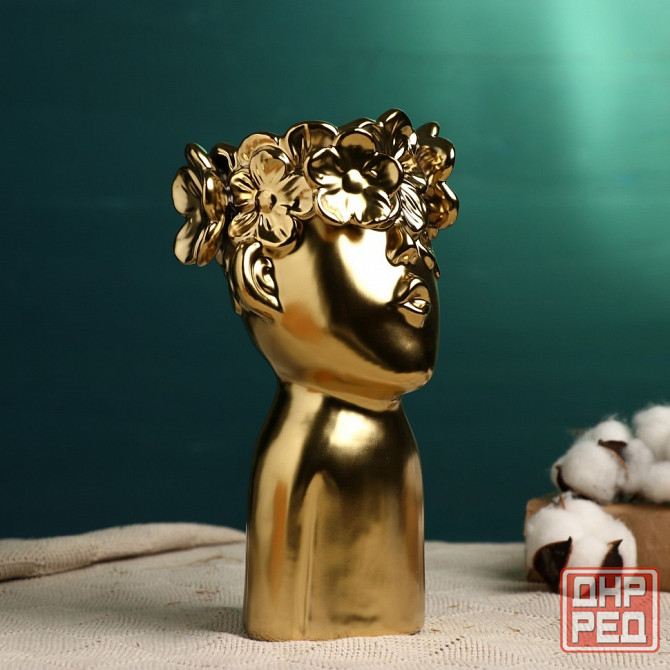 Оригинальная керамическая ваза-кашпо-фигура (ручная работа) - 23х10х12 см Донецк - изображение 2