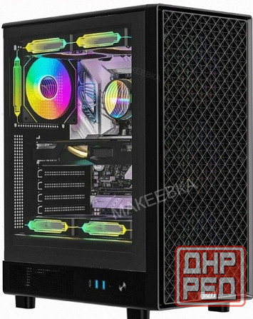 Корпус (ар:арт-9906) компьютерный Atx Formula Mana Dynamic / Mana Dyn, Midi-Tower, без бп, черный Донецк - изображение 1