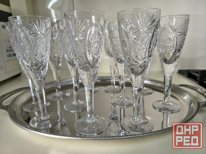 Хрустальные фужеры на ножке Донецк - изображение 3