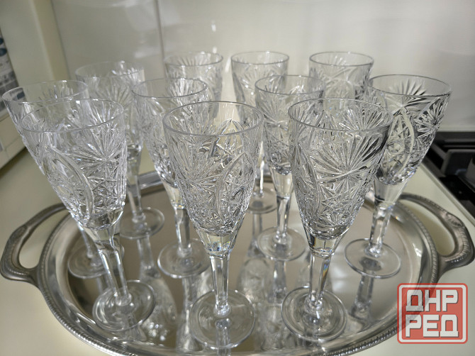 Хрустальные фужеры на ножке Донецк - изображение 2