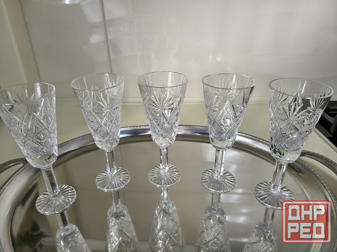 Хрустальные фужеры на ножке Донецк - изображение 5