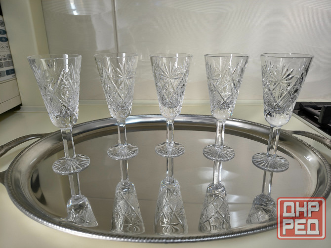 Хрустальные фужеры на ножке Донецк - изображение 4
