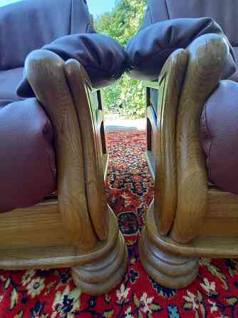 Кожаный диван и кресла Макеевка