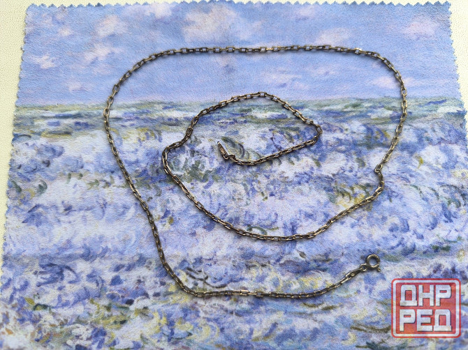 Серебряная цепочка б/у 56,5 см Донецк - изображение 1
