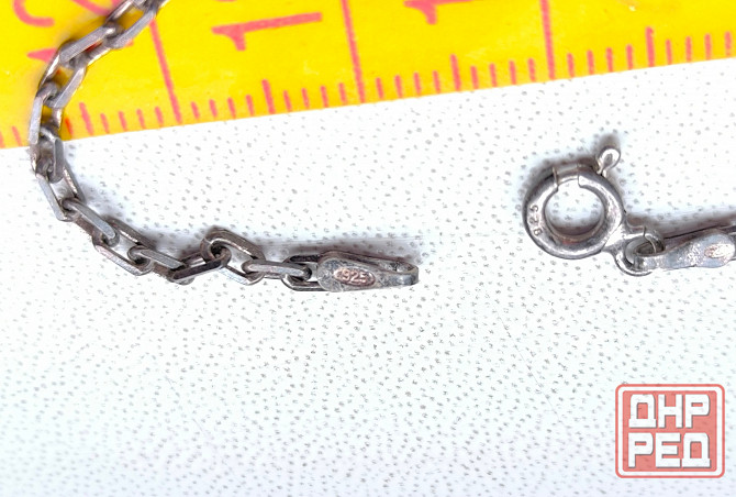 Серебряная цепочка б/у 56,5 см Донецк - изображение 7