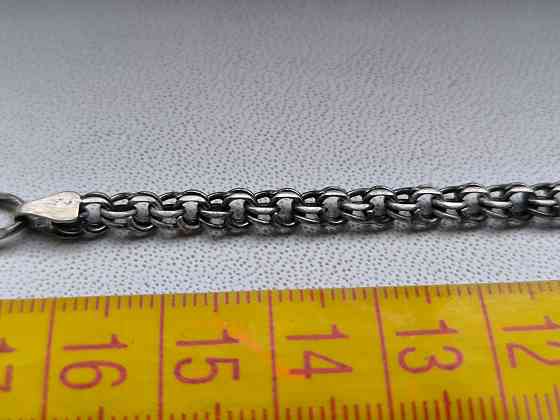 Серебряный браслет 18 см б/у Донецк