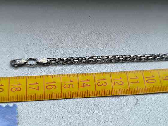 Серебряный браслет 18 см б/у Донецк