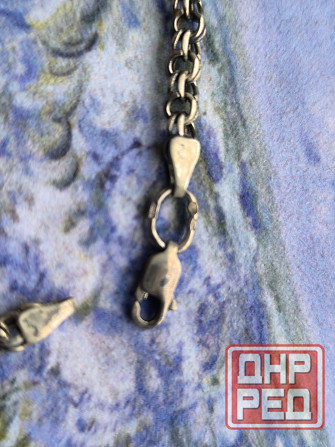 Серебряный браслет 18 см б/у Донецк - изображение 2