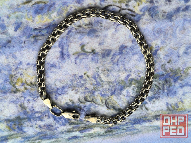 Серебряный браслет 18 см б/у Донецк - изображение 5