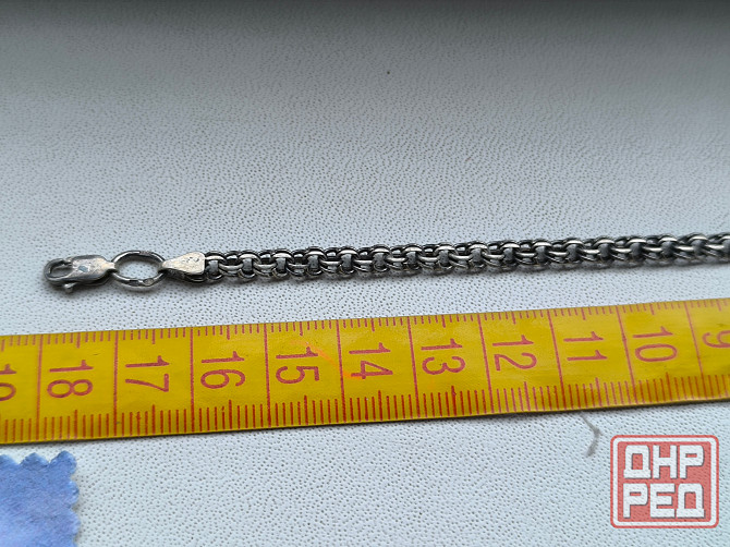 Серебряный браслет 18 см б/у Донецк - изображение 3