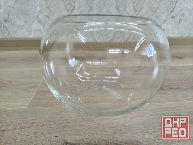 Круглая ваза, прозрачная. Новая Донецк - изображение 6
