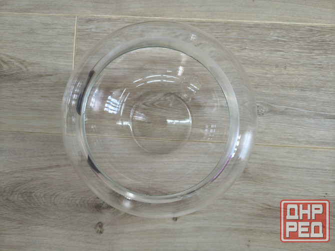 Круглая ваза, прозрачная. Новая Донецк - изображение 4