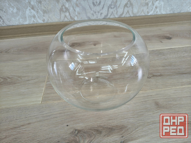 Круглая ваза, прозрачная. Новая Донецк - изображение 5