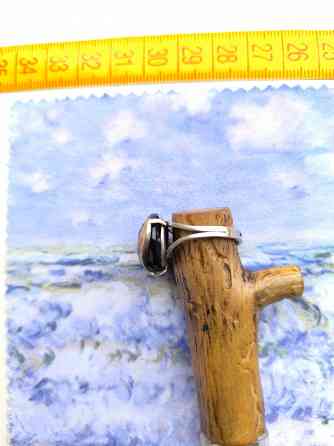 Серебряное кольцо с камнем б/у 16,5-17 Донецк