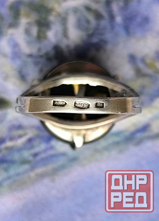 Серебряное кольцо с камнем б/у 16,5-17 Донецк - изображение 8