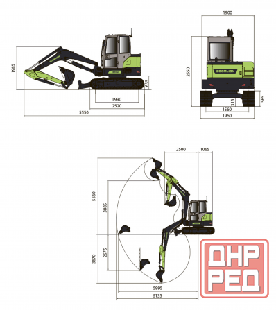 Мини-экскаватор Zoomlion ZE55GU Мариуполь - изображение 5