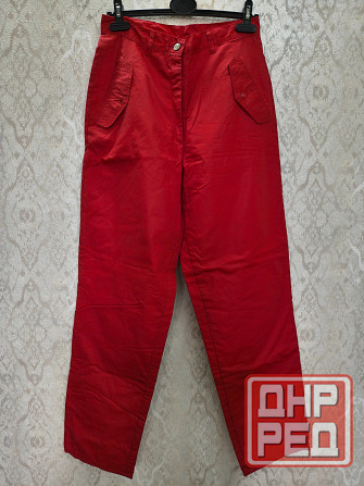 Брюки красные стильные, утепленные. Новые Донецк - изображение 1