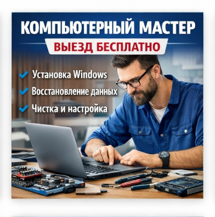 Компьютерный мастер- выезд бесплатно Донецк