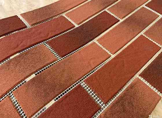 Гибкий кирпич на сетке с защитной пленкой Донецк