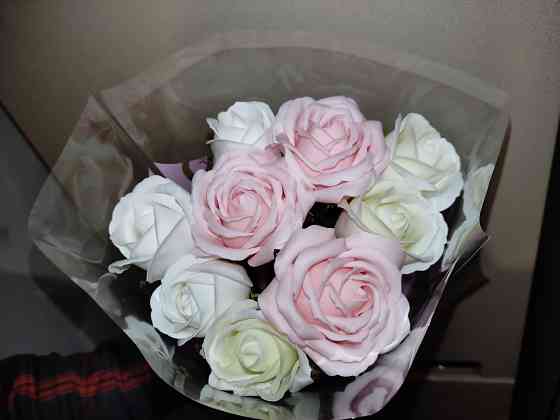 Букет цветы розы из мыла. Донецк
