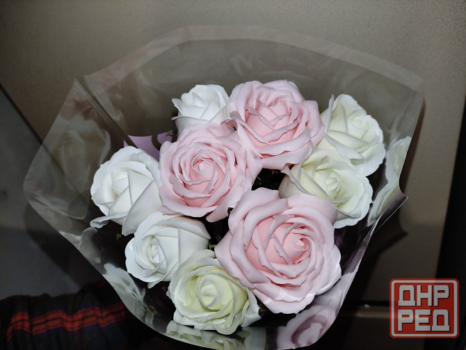 Букет цветы розы из мыла. Донецк - изображение 2
