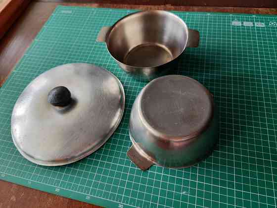 Мисочки из нержавейки, крышка алюминиевая Донецк