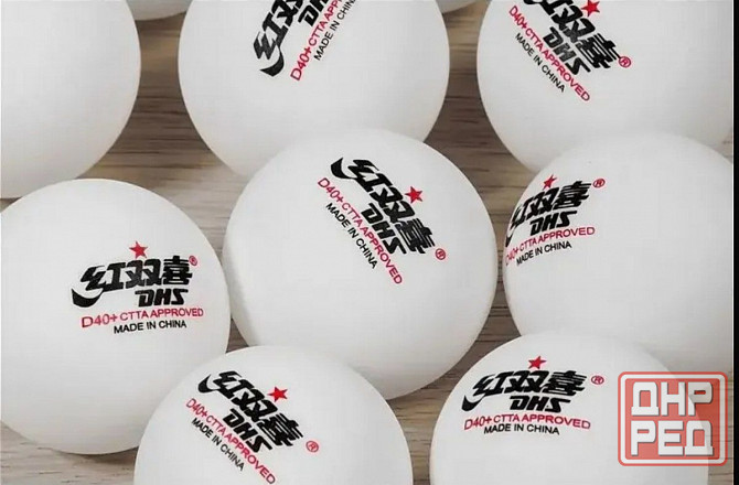 Мячи для настольного тенниса DHS (10 шт.) / Шарики для пинг понга Донецк - изображение 2