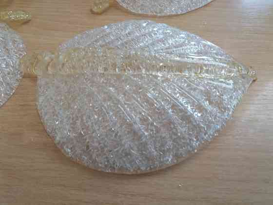 Продам декор для люстры квартиры светильника листья стекло Донецк