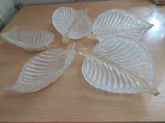 Продам декор для люстры квартиры светильника листья стекло Донецк