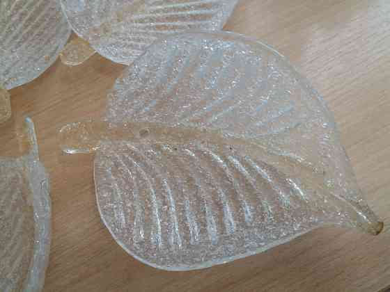 Продам декор для люстры квартиры светильника листья стекло Донецк