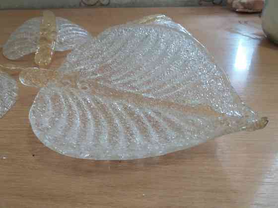 Продам декор для люстры квартиры светильника листья стекло Донецк