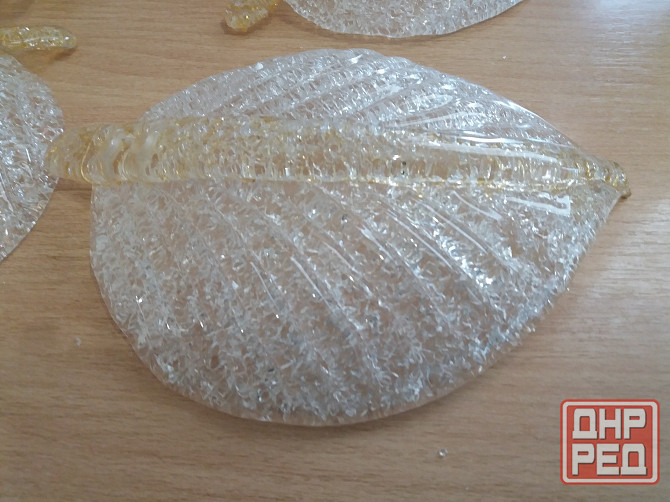 Продам декор для люстры квартиры светильника листья стекло Донецк - изображение 5