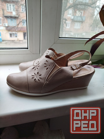 Босоножки женские кожаные Донецк - изображение 6